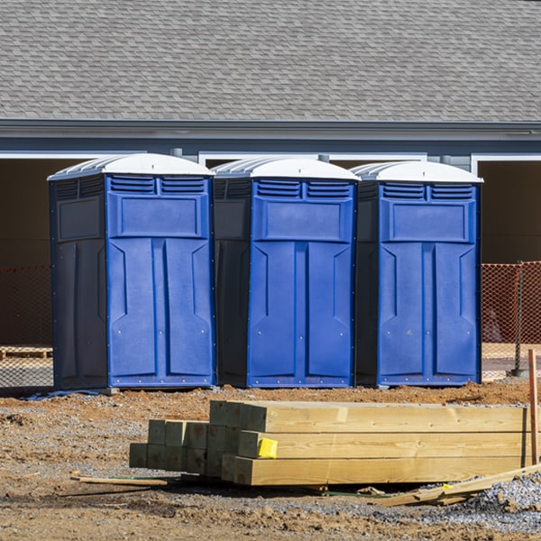 how can i report damages or issues with the portable restrooms during my rental period in Nipton CA